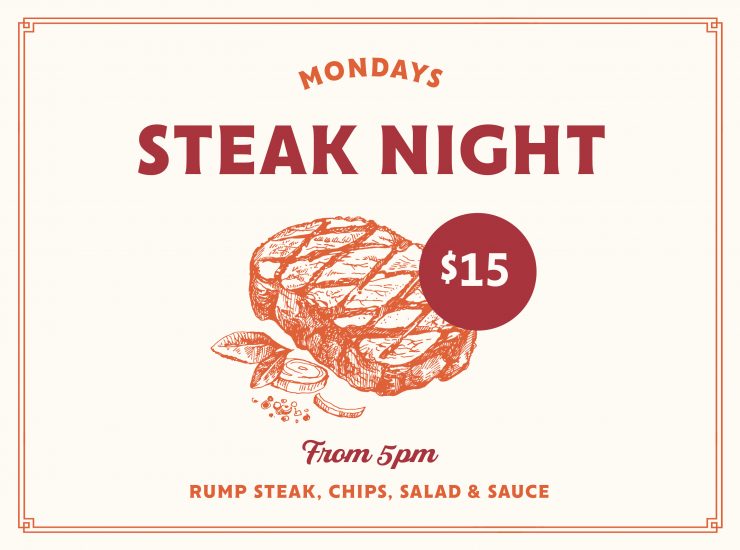Monday: Steak Night