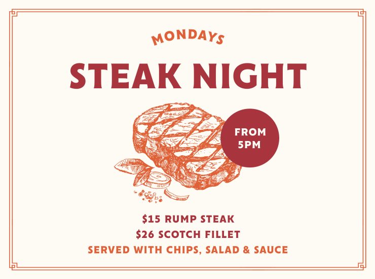 Monday: Steak Night