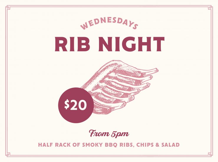 Wednesday: Rib Night